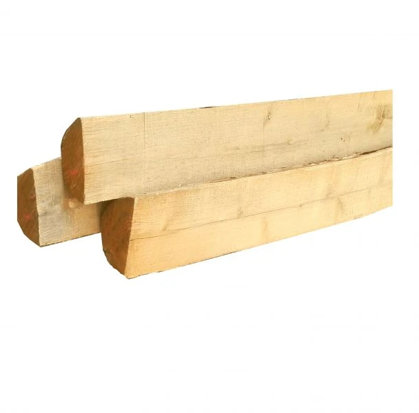 Halfronde paal (geschild)
