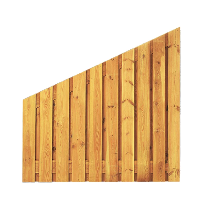 Grenen 21-planks scherm (schuin)